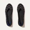 Rothys The Flat In Black/metallic In Daisy Sparkle