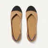 Rothys The Flat In Brown/neutral In Camel Captoe