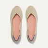 Rothys The Flat In Metallic In Light Gold Metallic