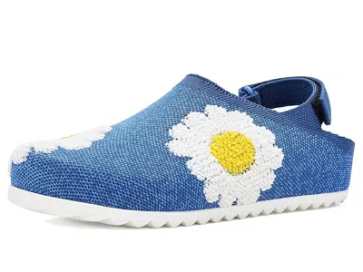 Rothys The Kids Clog (toddler/little Kid/big Kid) Girl's Shoes Indigo Daisy : 13 Little Kid M, Synthetic