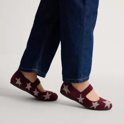 Rothys The Kids Mary Jane In Burgundy