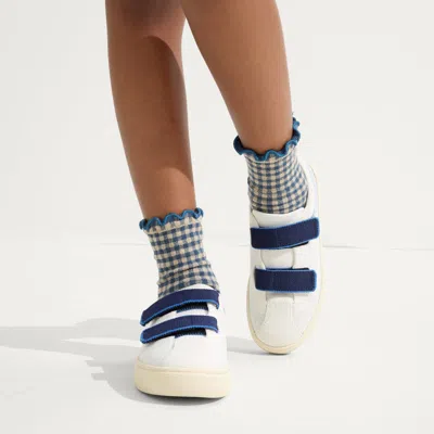 Rothys The Kids Strap Sneaker In White