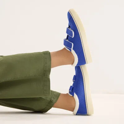 Rothys The Kids Strap Sneaker In Blue