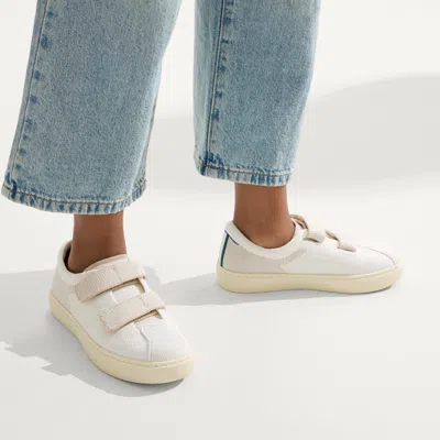 Rothys The Kids Strap Sneaker In White