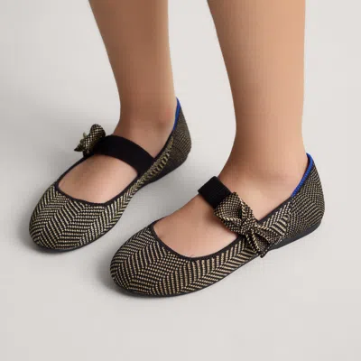 Rothys The Kids Tux Bow Mary Jane In Black