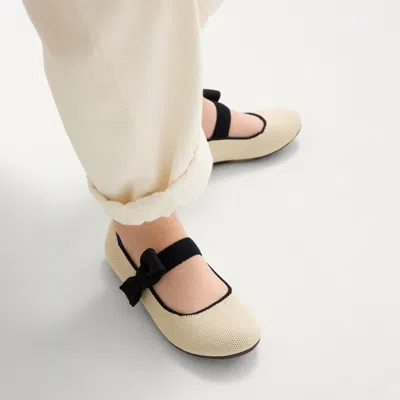 Rothys The Kids Tux Bow Mary Jane In Neutral