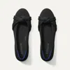 Rothys The Knot Ballet Flat In Black/neutral In Black