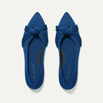 Rothys The Knot Point Ii In Blue In Ocean Blue