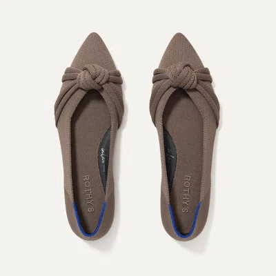 Rothys The Knot Point Ii In Brown/neutral In Sparrow