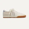 Rothys The Lace Up Sneaker In White/neutral In Blonde