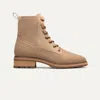 Rothys The Laced Lug Boot In Brown/neutral In Hickory