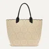 Rothys The Lightweight Tote In White/neutral In Ivory Carnation