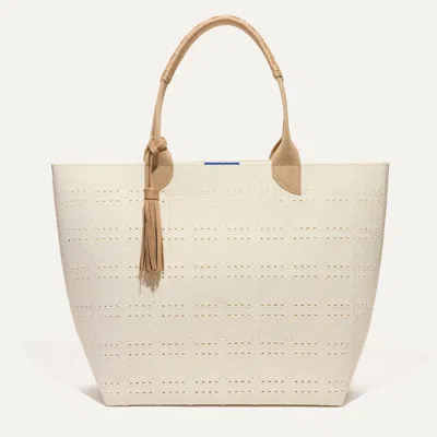 Rothys The Lightweight Tote In White/neutral In Ivory Perf