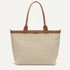 Rothys The Lightweight Zip Tote In White/neutral In Vanilla Wafer