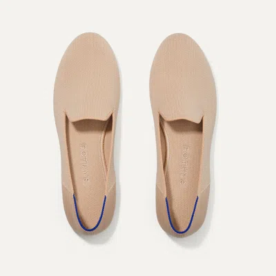 Rothys The Loafer In Brown/neutral In Ecru
