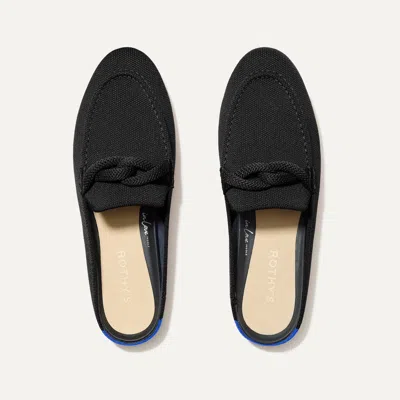 Rothys The Loafer Mule In Black/neutral