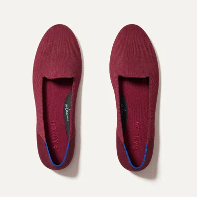 Rothys The Lounge Loafer In Red In Cabernet