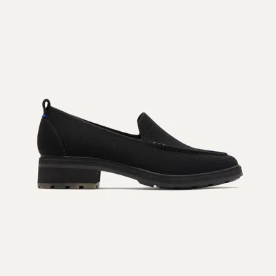 Rothys The Lug Loafer In Black/neutral In Onyx Black
