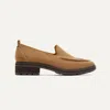 Rothys The Lug Loafer In Brown/neutral In Teak Herringbone