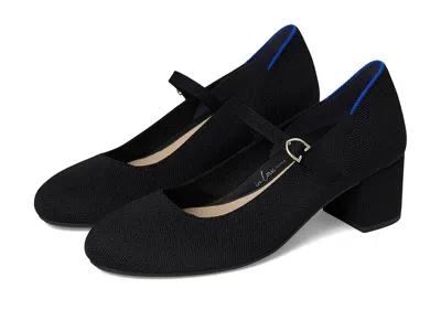 Rothys The Mary Jane Heel High In Black
