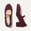 Rothys The Mary Jane Heel In Red In Wine Red