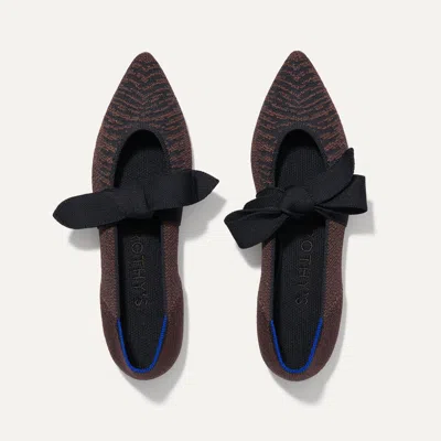 Rothys The Mary Jane In Black/metallic