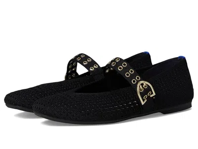 Rothys The Max Buckle Mary Jane In Black
