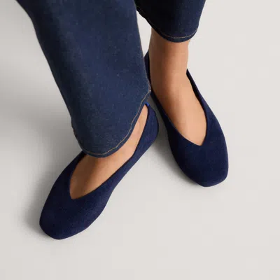 Rothys The Max Square Ballerina In Blue