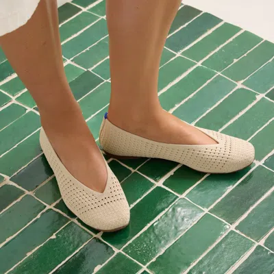 Rothys The Max Square Ballerina In White