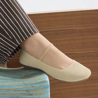 Rothys The Max Square Mary Jane In Neutral