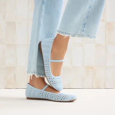 Rothys The Max Square Mary Jane In Blue