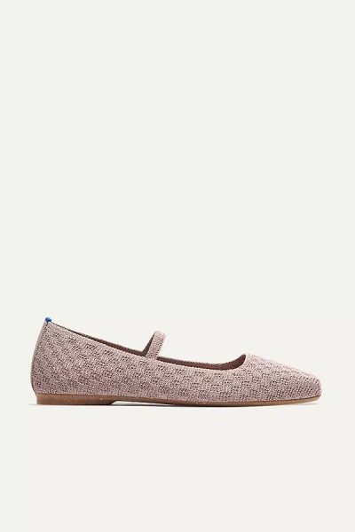 Rothys The Max Square Mary Jane Flats In Purple