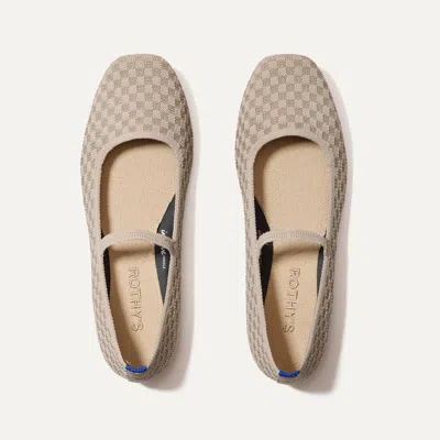 ROTHYS THE MAX SQUARE MARY JANE IN BROWN/NEUTRAL