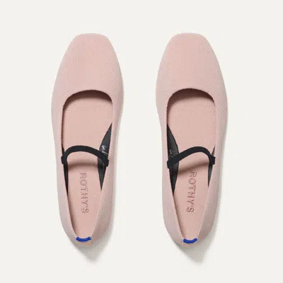 Rothys The Max Square Mary Jane In Pink In Ballerina