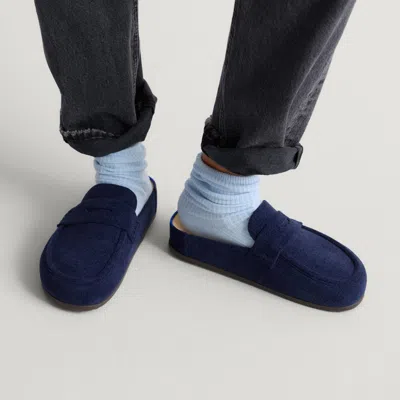 Rothys The Penny Clog In Revelvet Navy