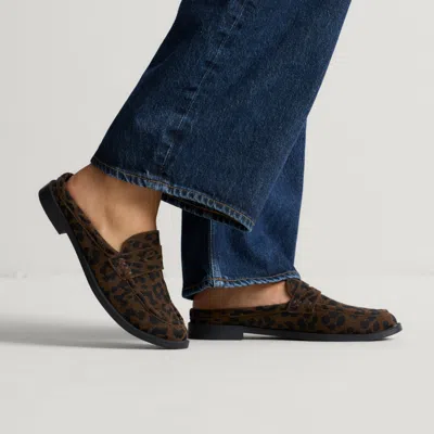 Rothys The Penny Loafer Mule In Brown
