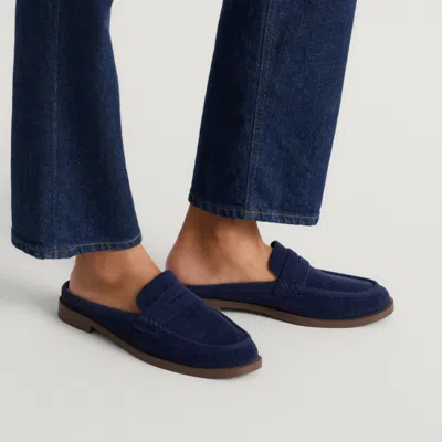 Rothys The Penny Loafer Mule In Blue
