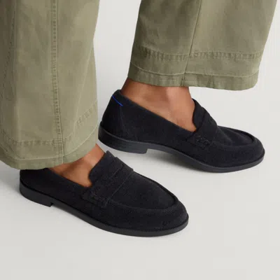 Rothys The Penny Loafer In Revelvet Black