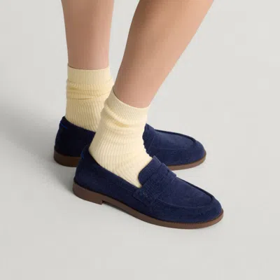 Rothys The Penny Loafer In Revelvet Navy