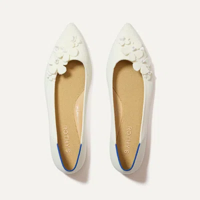 Rothys The Petal Point Ii In White/neutral