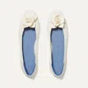 Rothys The Petal Square In White/neutral In Love Bird