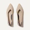 Rothys The Point Ii In Brown/neutral In Frappe Basketweave