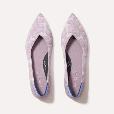 Rothys The Point Ii In Purple In Lilac Chantilly