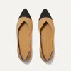 Rothys The Point In Brown/neutral In Camel Captoe