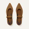 Rothys The Point Mary Jane Ii In Brown/metallic In Bronze