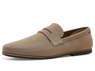 Rothys The Ravello Penny Loafers Men's Flat Shoes Morel: 7 M, Polyester In Brown