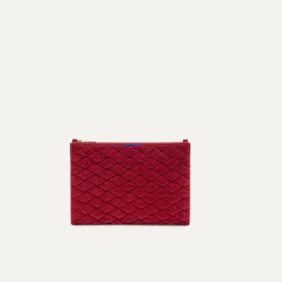 Rothys The Revelvet Convertible Clutch In Red In Burgundy