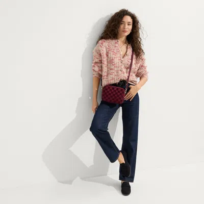 Rothys The Revelvet Crossbody Camera Bag In Red