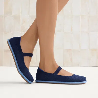 Rothys The Revelvet Cruiser Mary Jane In Blue