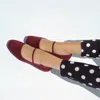 Rothys The Revelvet Max Square Mary Jane In Red